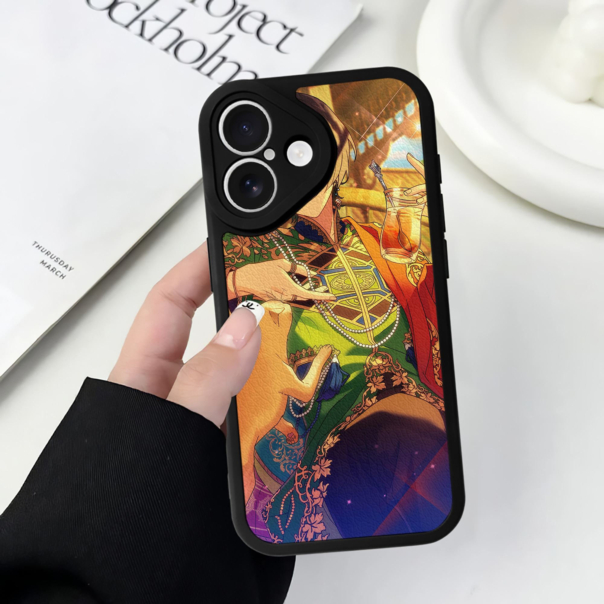（画像用） あんさんぶるスターズ! Ensemble Stars 【iPhone 16シリーズ対応】シリコンスマホケース（レザー調） 材質：シリコン